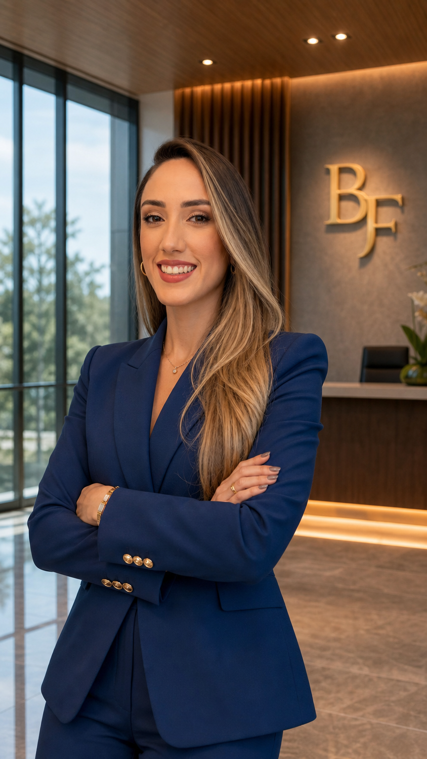 Byanca Fonseca, advogada, no escritório